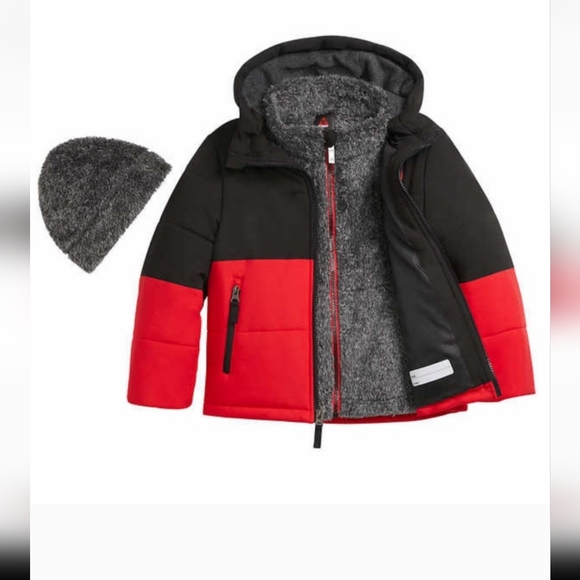 Gerry Weber Other - Gerry kids systems jacket. Hat, fleece jacket and winter coat nwt red black grey